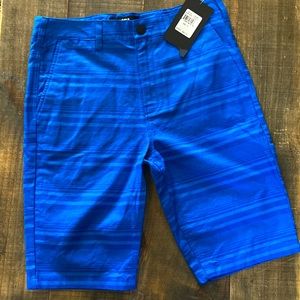 Hurley Boys Blue Stripe Shorts (Size 18)